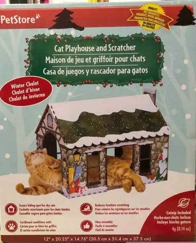 Cat Playhouse and Scratcher, View more