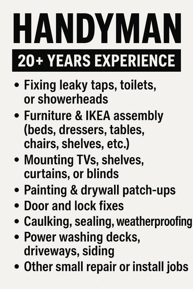 Furniture Assembly, TV Mounting & Small Home Repairs | GTA Handy in Renovations, General Contracting & Handyman in Markham / York Region - Image 4