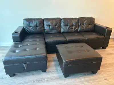 Leather Sectional Couch, View more