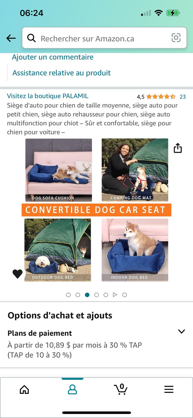 Neuf Siège auto chien chiot/ lit dans Autre  à Ville de Montréal - Image 3