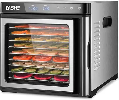 New 9-Tray Stainless Steel Food Dehydrator 1000 W, View more
