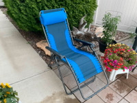 Zero gravity chair blue with carry handle