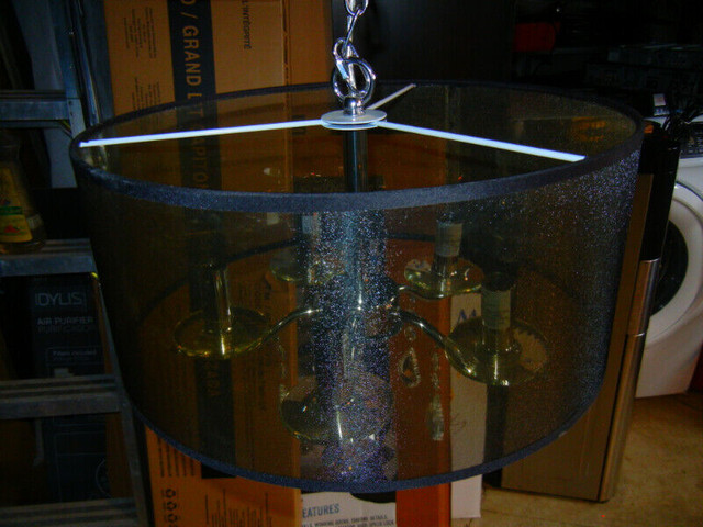 Lampe suspendu Adelizza.Raina luminaire del crystal.goutte eau dans Appareils électroniques  à Thetford Mines - Image 4