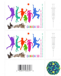 Canada Stamps - Mass Polio Vaccination in Canada 1955 50c (2 Cor