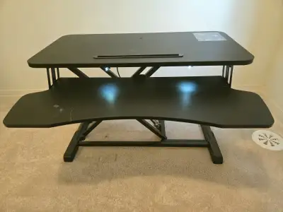 Adjustable Standing Desk Converter – Excellent Condition, View more
