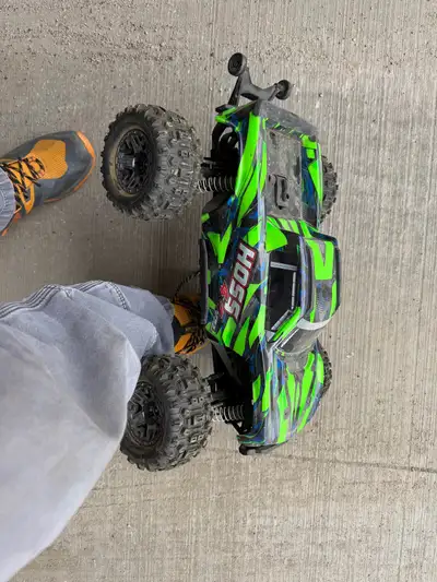 Traxxas Hoss 4x4 Rc truck ! This is not a toy capable of 50+mph ! Used 4 times don’t have time to us...