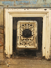antique fireplace grate