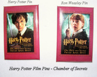 Harry Potter DVD, Film Pins, Chamber of Secrets, Harry & Weasley