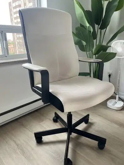 Ikea MILLBERGET office chair, black and white, View more