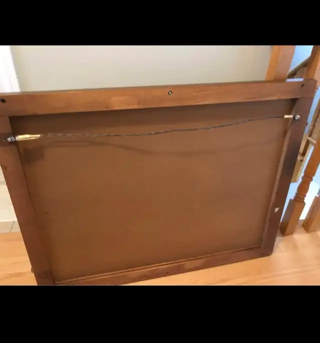 vintage mirror with wood accent in Home Décor & Accents in Markham / York Region - Image 4