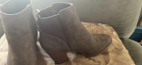 Cute brown heel boots