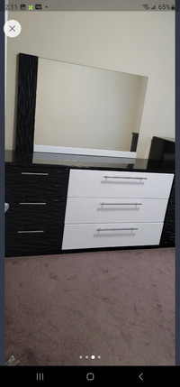 Dresser with Mirror and 2 night stands