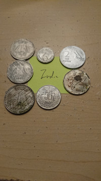 OBO India 2, 1 Rupees AND 50, 25 PAISE COINS