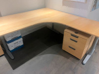 IKEA corner desk with pencil drawer cabinet