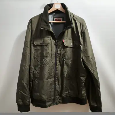 Levis Cotton Military Jacket Olive Green - MENS XL, View more
