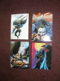 Ensemble de 4 Carte Postale Batman pour 4$