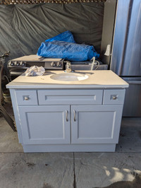 Bathroom Sink + Cabinet with