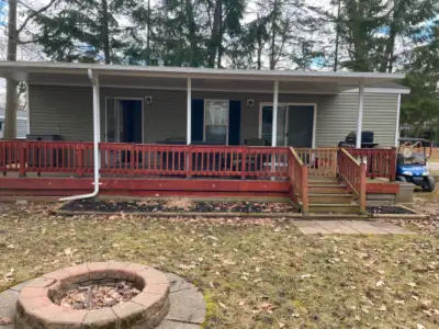 2 bedroom - front master with queen bed and wall to wall closet/ rear bunk room Kitchen has full siz...