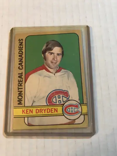 Check out this vintage Ken Dryden card, a fantastic piece of hockey memorabilia showcasing the legen...