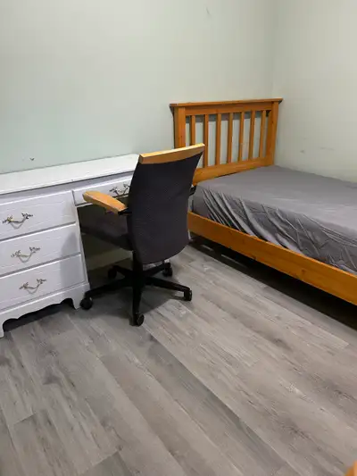 The basement suite in a Duggan house has 3 bedrooms and 1.5 washrooms. You will share 1 full washroo...
