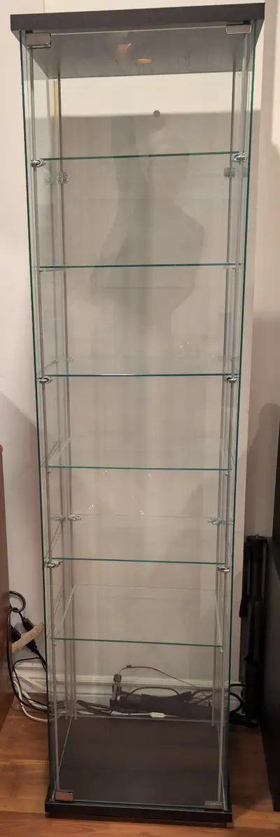 Ikea Detolf Glass display case (Black), View more