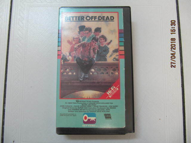 Classic Better Of Dead VHS Movie Starring John Cusack Circa 1985 in CDs, DVDs & Blu-ray in Mississauga / Peel Region