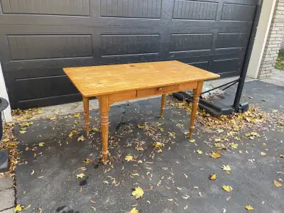 Antique pine table, View more