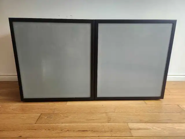 Ikea TV Cabinet with Frosted Glass Double Doors 