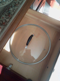 Glass pan lid 12 inch diameter