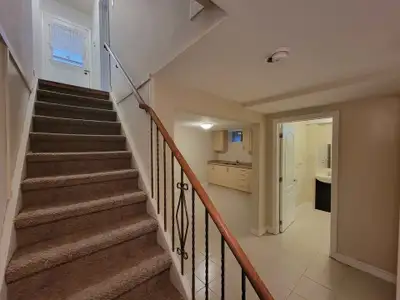 Fully finished basement bedroom in a quiet Scarborough home (no condos nearby), located near Sheppar...