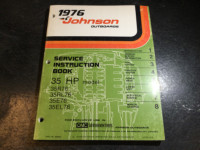 1976 Johnson 35 HP Outboard Service Manual 35R76, 35E76, 35RL76