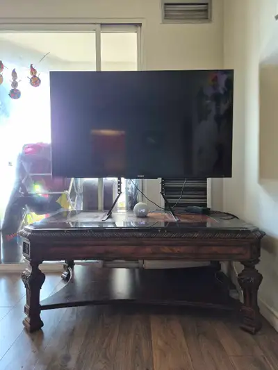 Full HD 50 inc Sony TV with coffee table, View more