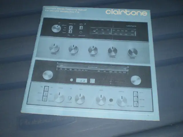 Clairtone stereo manual - for T13/T14 in Other in London - Image 2
