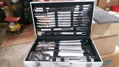 BBQ 24 PC SET STAINLESS STEEL- NEW!, View more