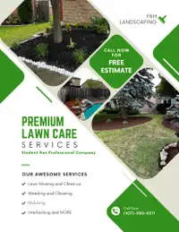 Student run Professional Landscaping Company