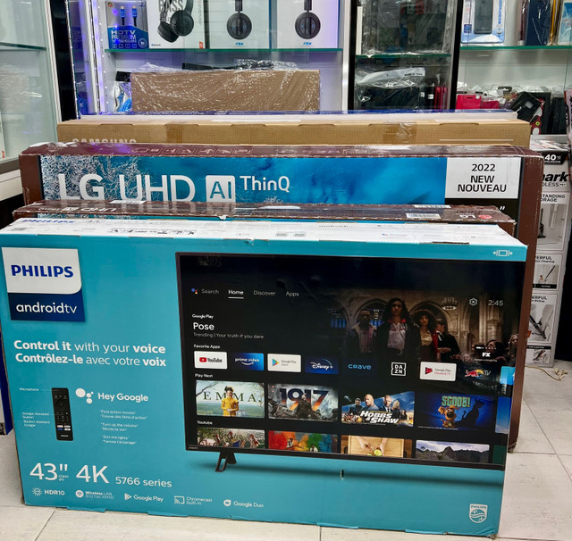 SAMSUNG PHILIPS TCL LG SMART ANDROID 4K TVS in TVs in Mississauga / Peel Region - Image 3