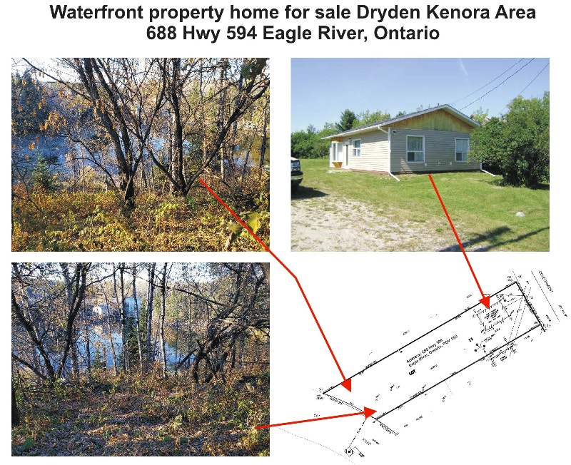 Waterfront property home for sale Dryden Kenora Ontario Houses for