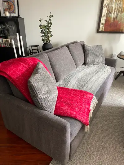 Crate and Barrel Reston queen trundle sleeper sofa, View more