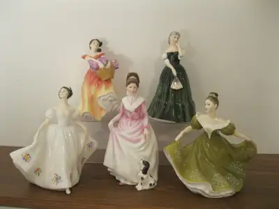 A lovely selection of Royal Doulton ladies that have been generously donated to the Ajax Pickering H...