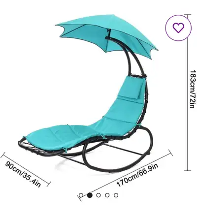 I am only selling this chair because it takes too much space on my balcony and in my den during wint...