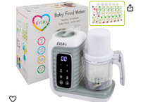 EVLA'S Double Baby Food Maker, Food Processor with 2 Steaming Ba