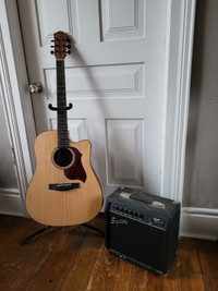 Acoustic Guitar and Amp