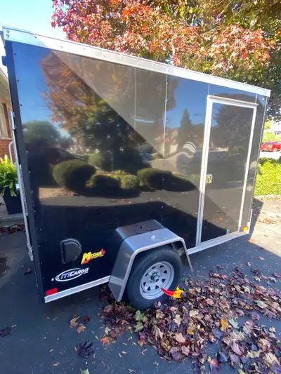IT cargo Miska enclosed trailer - purchased new last year Used only for storage 5 x 12 - ramp style...