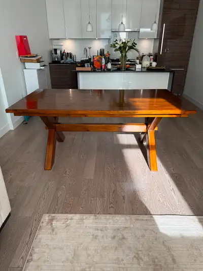 Solid Wood Dining Table Set for Six, View more