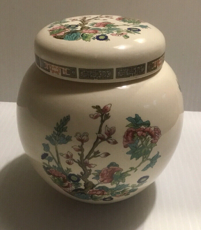Sadler England Indian Tree Large Lidded Ginger Jar Tea Caddy in Arts & Collectibles in St. Catharines