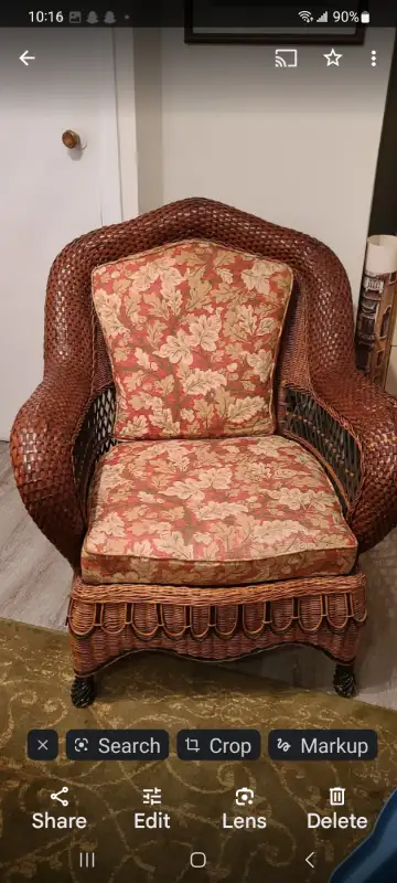 Rattan arm chair, View more