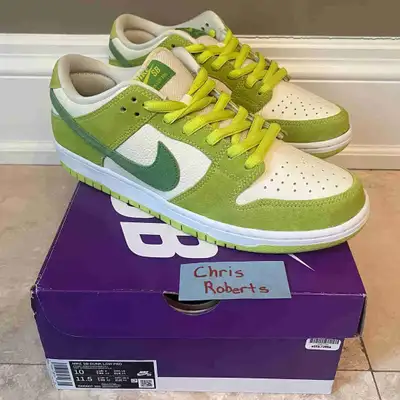 Nike SB Dunk Low Green Apple Size 10
