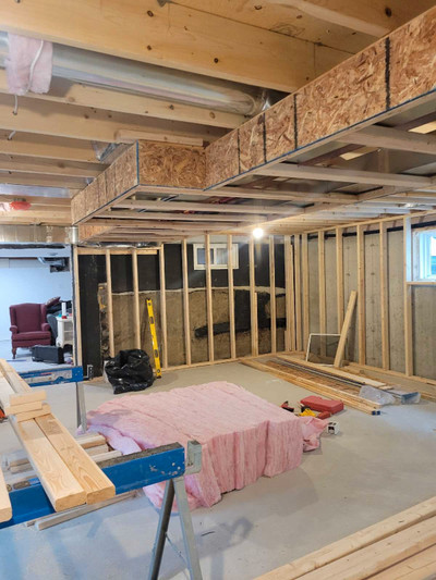 Professional basement framing 