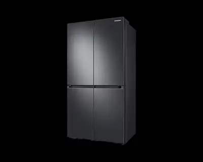 Samsung 36” full-size 4 door refrigerator. Excellent condition. Black steel finish. Samsung RF29A907...