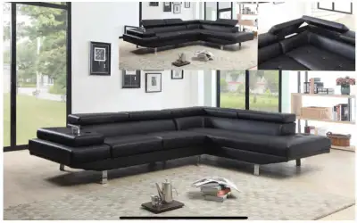 Clearance Sale!! Headrest sectional sofa ~ No tax, View more
